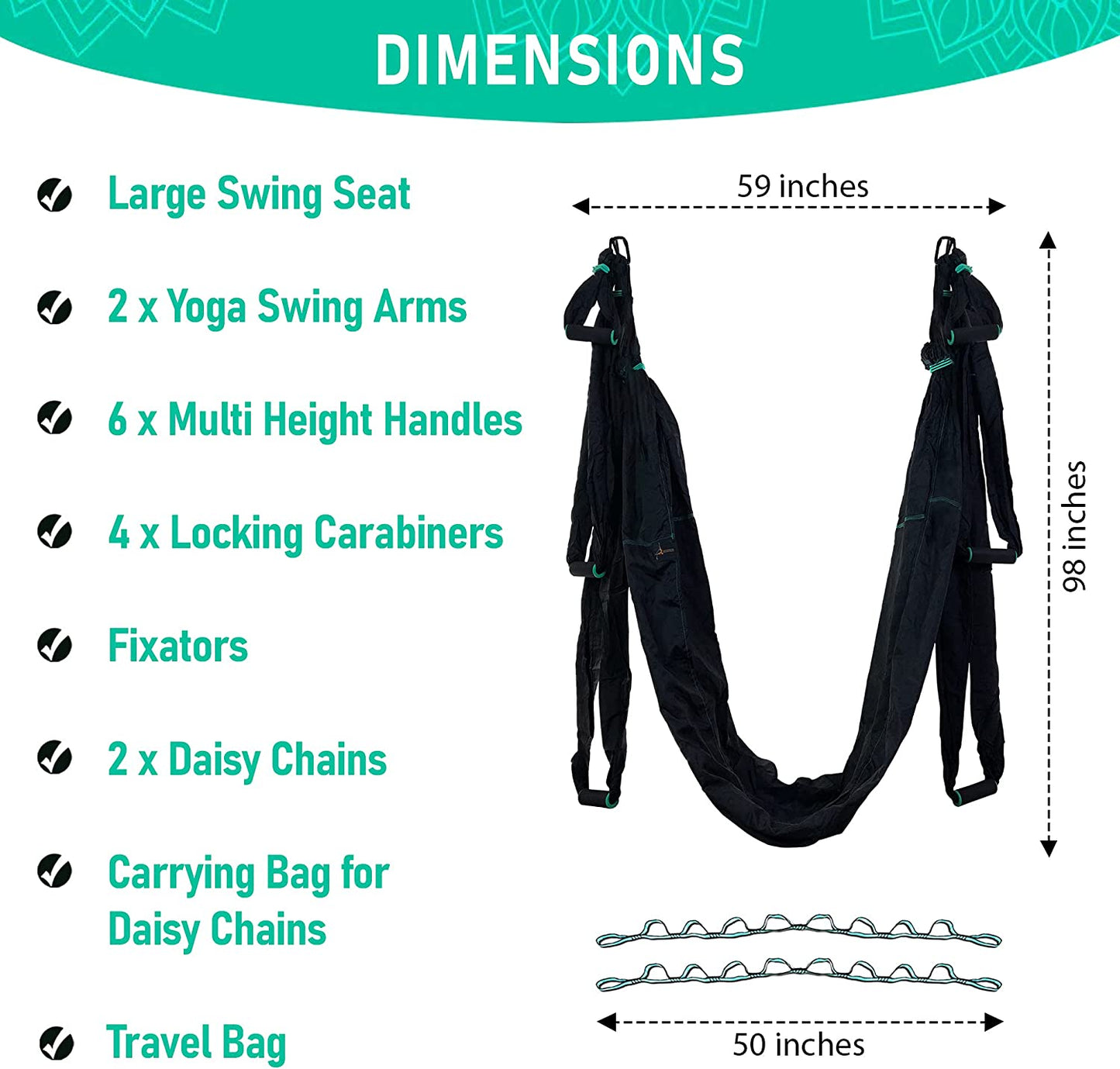 Transform Your Yoga Practice with the Premium Aerial Hammock Anti-Gravity Yoga Swing Kit - Perfect for Inversion Therapy and Relaxation!